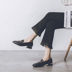 Real Soft Leather British Style Leather Shoes Women