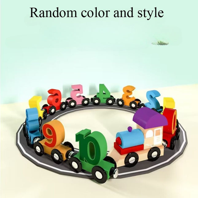 Magnetic Train Puzzle Toy With Numbers One To Ten Learning