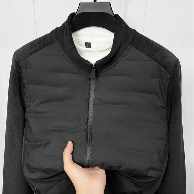 Men's 90 White Duck Down Fashion Stand Collar Jacket Hover Image