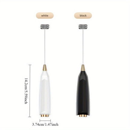 Battery Powered Milk Frother With 304 Stainless Steel Whisk
