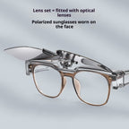 Men's And Women's UV Protection Clamshell Sunglasses