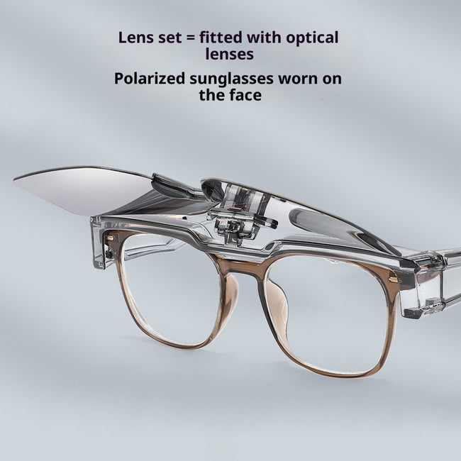 Men's And Women's UV Protection Clamshell Sunglasses Hover Image