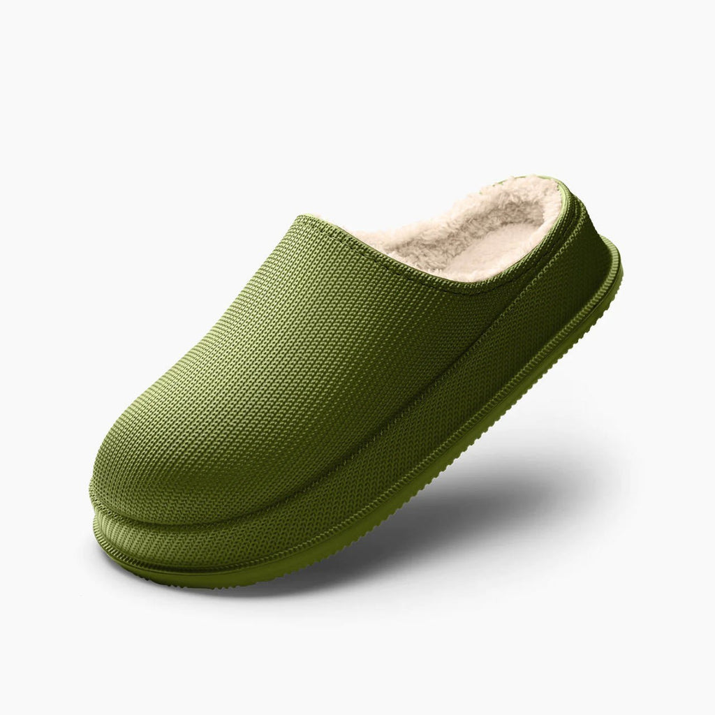 Large Size Men's And Women's Waterproof Non-slip Warm Cotton Slippers