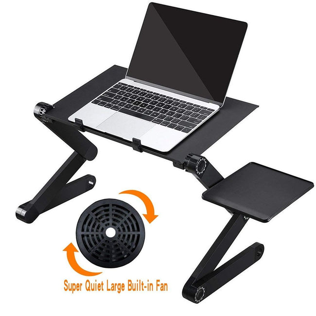 Laptop-Table-Stand Desk Mouse-Pad Notebook Folding Ergonomic-Design Adjustable with Hover Image