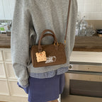 Bag Messenger Bag Female Textured Handbag Boston