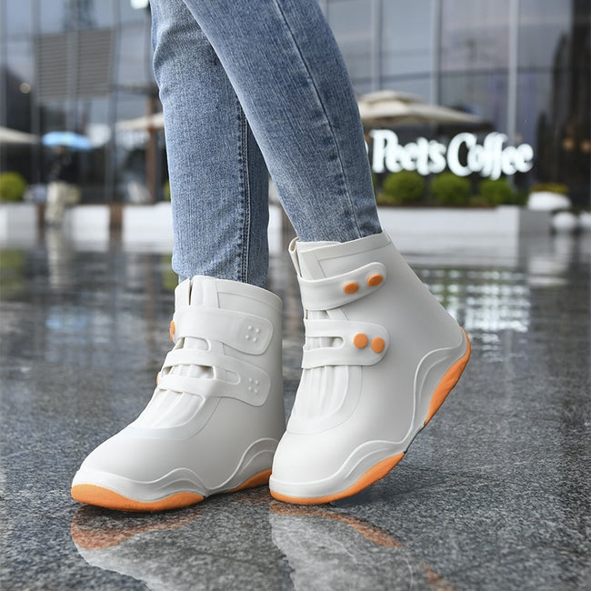 Men's And Women's Waterproof Shoe Cover Silicone Non-slip Wear-resistant Hover Image