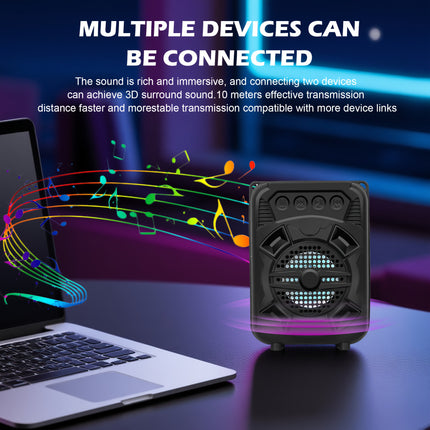 Wireless Speaker LED Light and Extra Bass 10 Hours Playtime