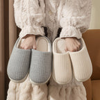 Elderly Non-slip Cotton Slippers Female Male