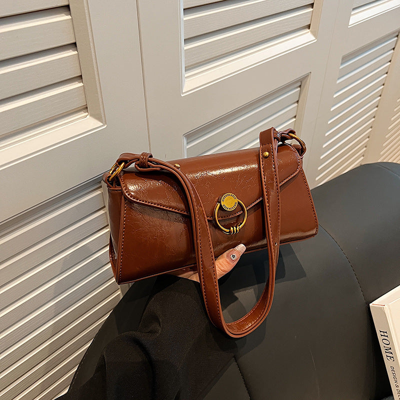 Fashion Advanced Texture Baguette Bag