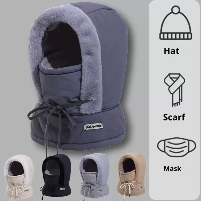 Cold-proof Ushanka Thick Mask Integrated Wind-proof Cap Main Image