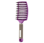 Hairbrush Anti Klit Brushy Haarborstel Women Detangler Hair Brush Bristle Nylon Scalp Massage  Teaser Hair Brush Comb