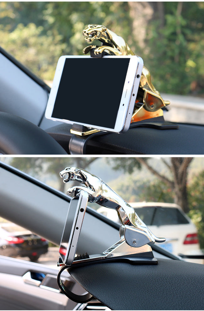 Car-Accessories Phone-Holder Gps-Stand Cellphone Adjustable Jaguar-Design 360-Degree Main Image