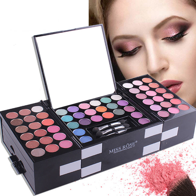 MISS ROSE 144 color 3 color 3 Color Eyeshadow blush eyebrow makeup makeup makeup kit special wholesale Hover Image