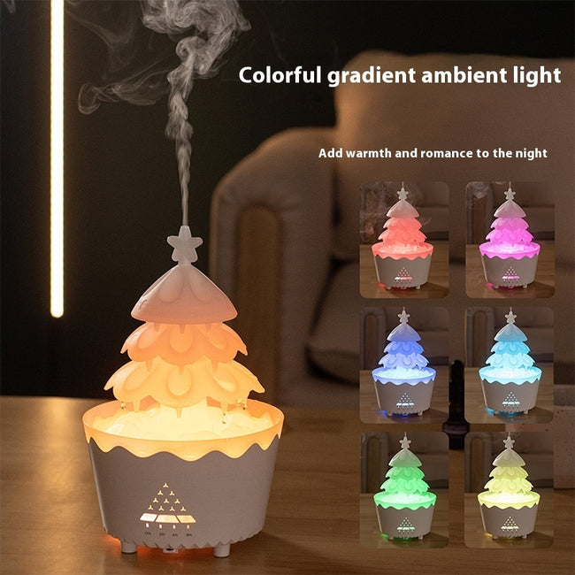 2024 New Design Essential Oil Aroma Diffuser Household Mute Small Remote Control Humidifier Suitable For Home Christmas Gift Main Image