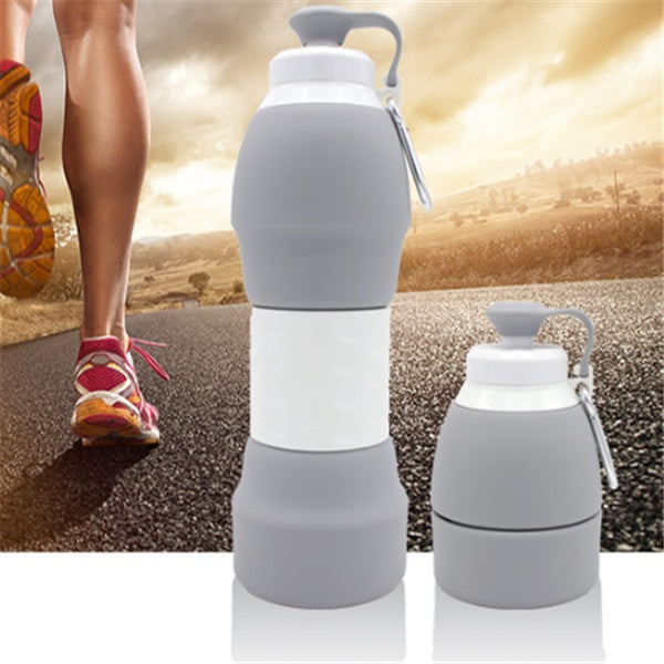Silicone folding water bottle Hover Image
