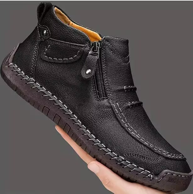Chelsea Plus Size Men's Shoes Casual Slip-on Flat High Top Main Image