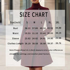 Women's Stand Collar Long Sleeve Dress, Elegant High Waist Belted Midi Dress, Slim Fit Office Formal Dress