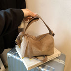 Leather Women's Vintage Suede Underarm Bag