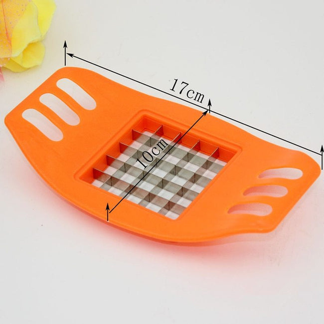 kitchen gadgets 2 Blades Potato Cutter Chopper Stainless French Fries Slicer for kitchen cortador de vegetales Home Kitchen Tool Main Image