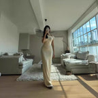 Sloping Shoulder New Women's Fashion Dress