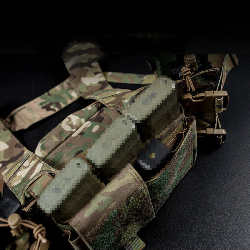 Built-in Quick Pull Sleeve MK4 Tactical Multi-function Expansion Mount Breathable Quick Release Camouflage Chest Hanging Vest