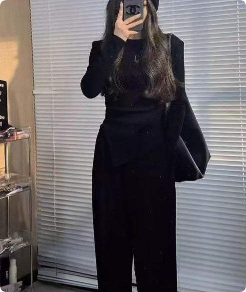 Solid Color Slim Fit Top All-matching Suit