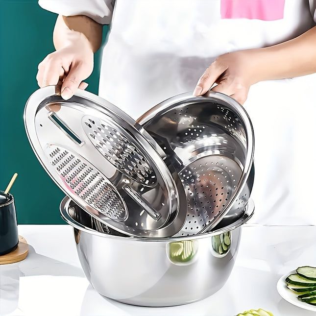 Stainless Steel Kitchen Kit With Integrated Grinder