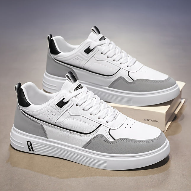 Mens Fashion Skateboard Sneakers Preppy LowTop LaceUp Shoes