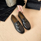 British Style Retro Round Toe Women's Loafers