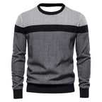 Men's Same 3d Printing Youth Striped Pullover Bottoming Shirt