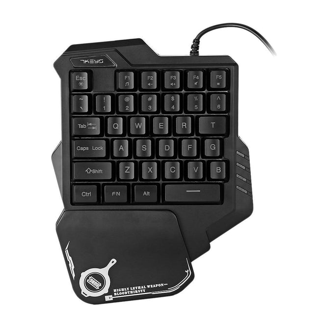One-Handed Mechanical Gaming Keyboard RGB Backlit Portable Mini Gaming Keypad Game Controller Main Image