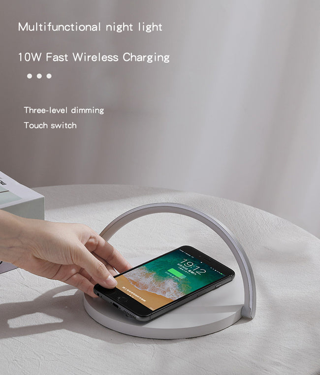 Fast Qi Wireless Charger Table Lamp Main Image