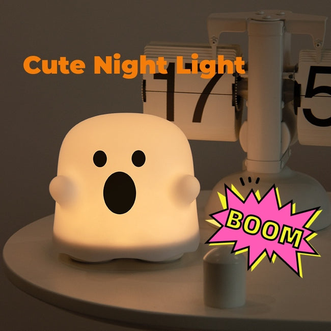 Home Decor Silicone Night Light Bedside Table Lamp LED Touch Sensor Lamp For Girl Bedrooms Living Room Decoration Kids Birthday Gift Halloween Decorations Hover Image
