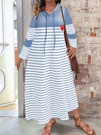 Long Sleeve Knee-length H-cut Front Pocket