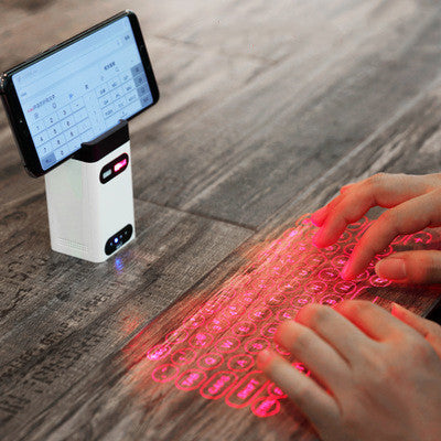LEING FST Virtual Laser Keyboard Bluetooth Wireless Projector Phone Keyboard For Computer Pad Laptop With Mouse Function Hover Image