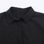 Temperament Women's Trip-strap Poplin Shirt