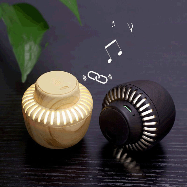 Portable Mushroom Small Audio TWS Pair Box LED With Night Light Main Image