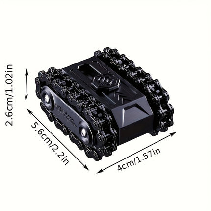 Magnetic Metal Black Rotating Gear Desk Spinner Tech Decor