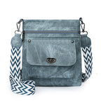 One Shoulder New Double Zipper Leisure Crossbody Bag