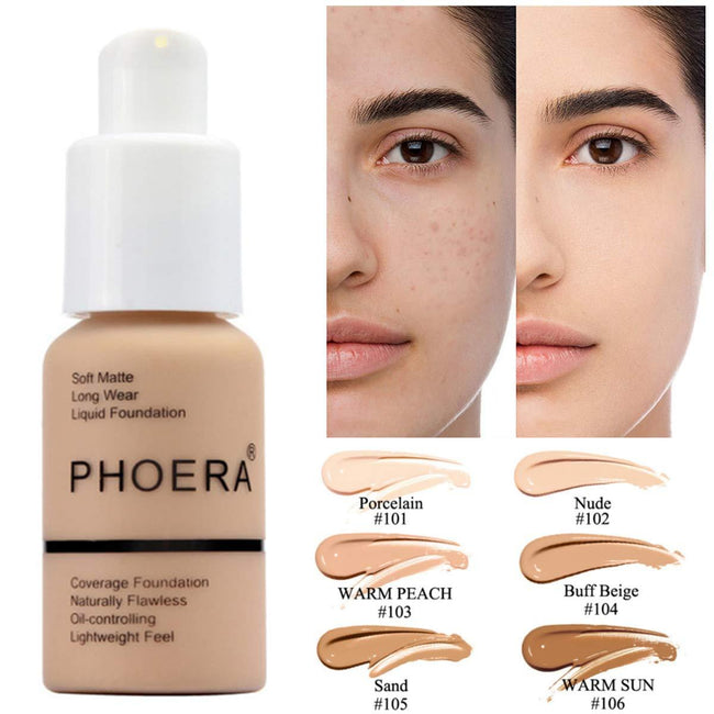 Explosive Press Type Oil Control Natural Color Matte Concealer Foundation Cream Hover Image