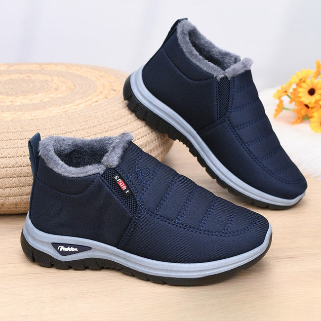 Winter Fleece-lined Thick Non-slip Wear-resistant Shoes For The Old Hover Image
