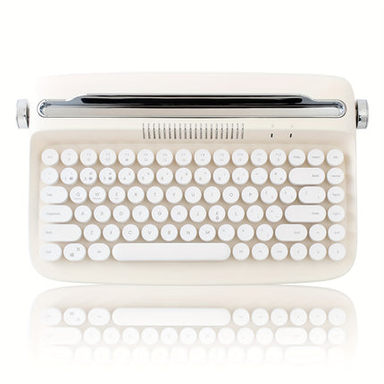 YUNZII B303 Ivory Butter Wireless Typewriter Keyboard Stand