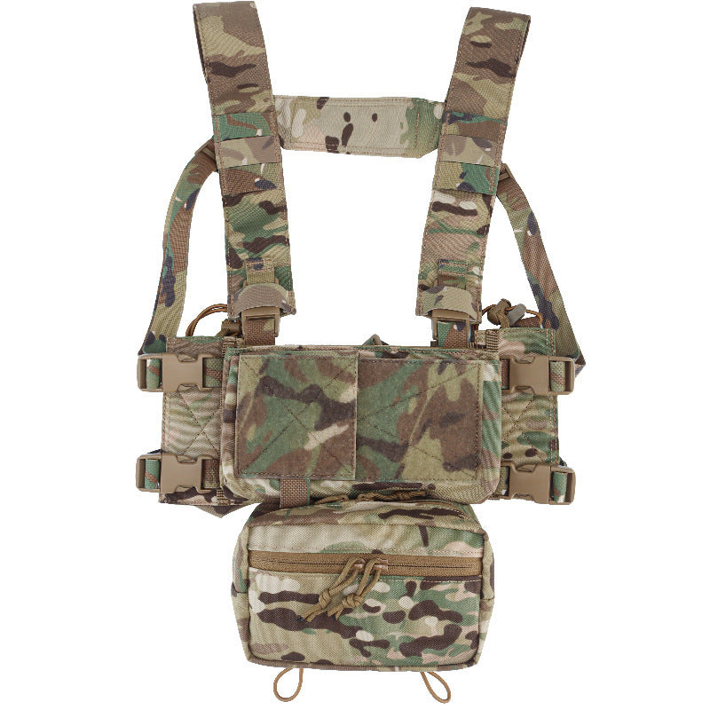 Built-in Quick Pull Sleeve MK4 Tactical Multi-function Expansion Mount Breathable Quick Release Camouflage Chest Hanging Vest