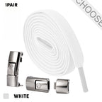 Press Lock Shoelaces Without Ties Elastic Laces Sneaker 8MM Widened Flat No Tie Shoe Laces Kids Shoelace For Shoes