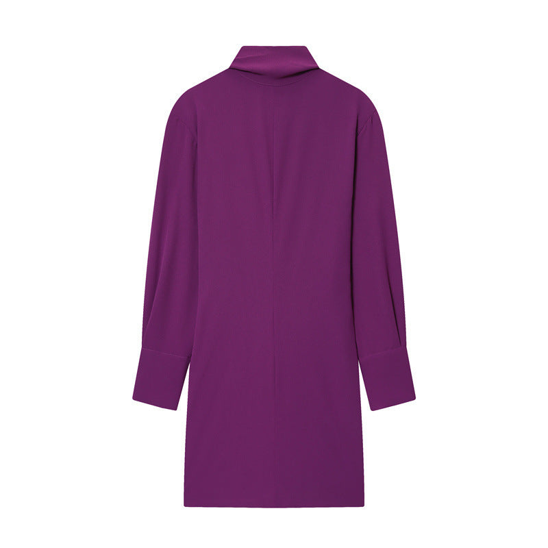 Mature And Charming Ladies Scarf Mini Dress