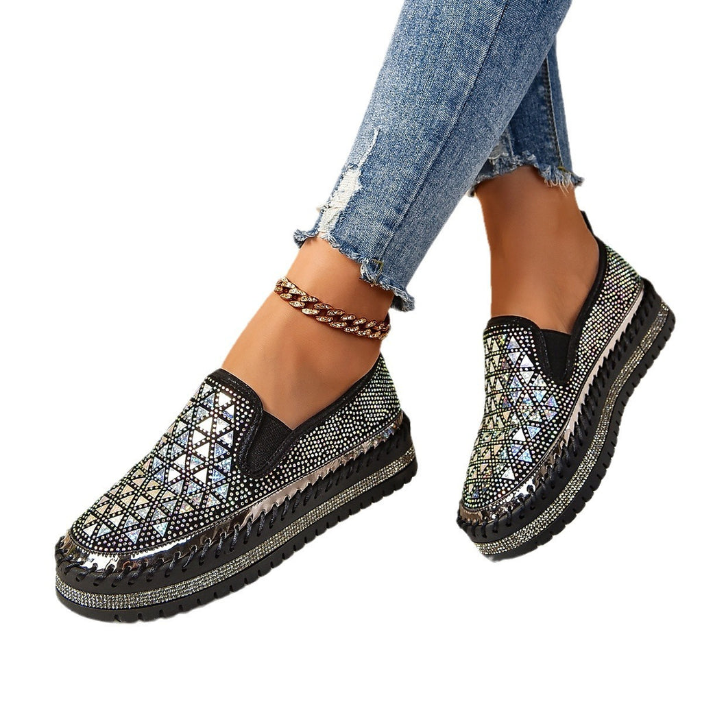 Casual Sneakers Pedal Four Seasons Thick Bottom All-matching Flat Shoes