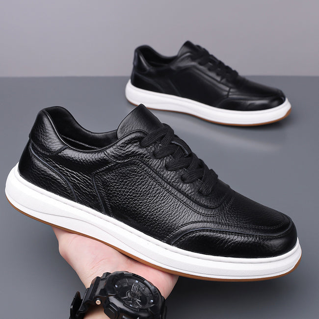 Casual Soft Leather Soft Bottom Men's Sneakers Main Image