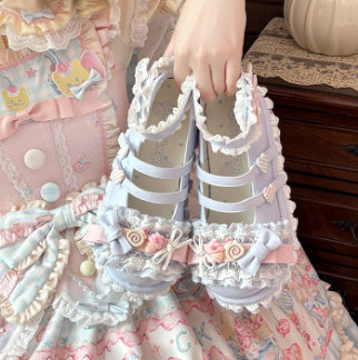 Round Head Platform Shoes Women Hover Image