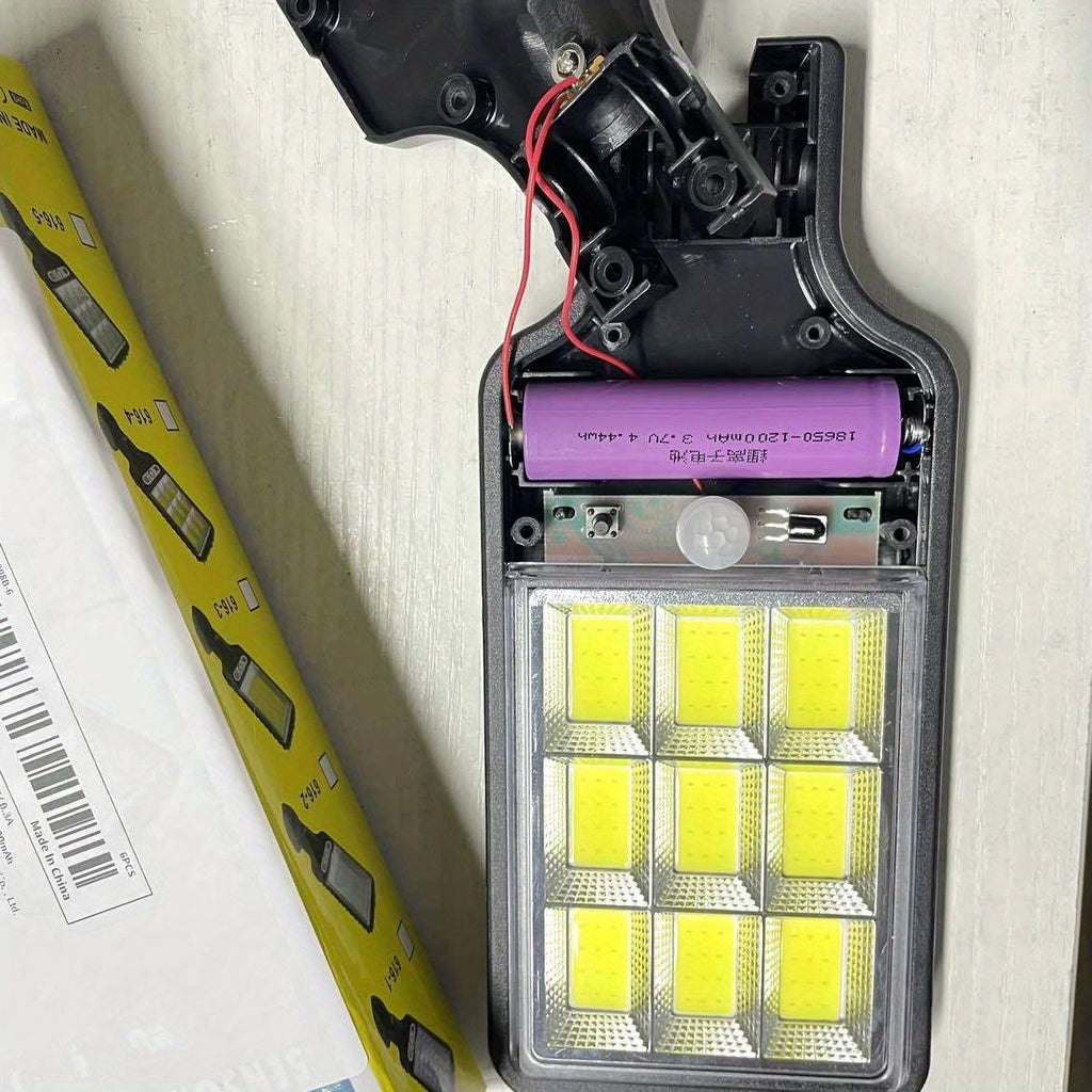 Solar Powered Motion Sensor Outdoor Garden Light With 108 COB LED Lights