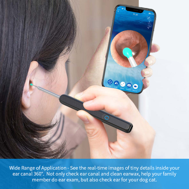 NE3 Ear Cleaner Otoscope Ear Wax Removal Tool With Camera LED Light Wireless Ear Endoscope Ear Cleaning Kit For I-phone Main Image